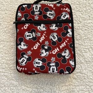 Disney Mickey Mouse Red Lunch Bag